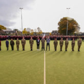 Arnewood Remembers with a 2-minute silence on the astroturf